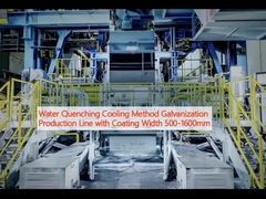 روش خنک کننده آب روش خنک کننده آب خط تولید گالوانیزه با عرض پوشش 500-1600mm