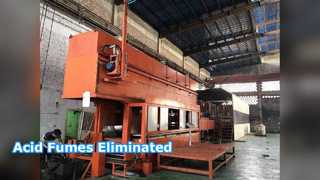 اتاق و اسکرابر آب بندی شده با دود اسیدی
