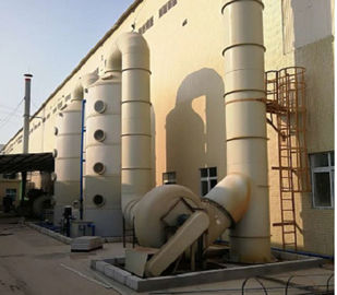 SEFA Ashrae SGS سیستم اسکرابر صنعتی صنعتی با شفاف PVC / Φ4000 M × 7.3m